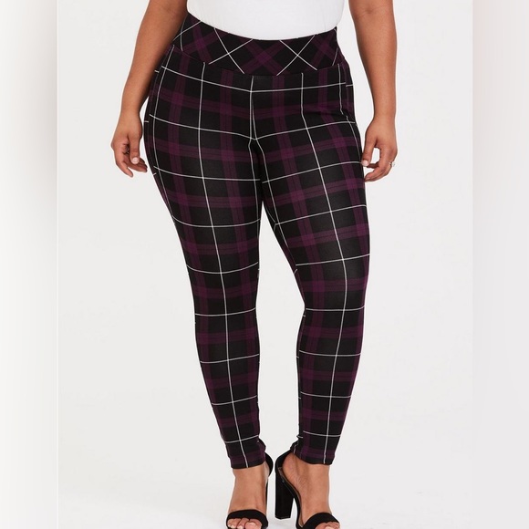 Torrid plaid luxe pont pants 🦄2/$15 - Picture 3 of 4
